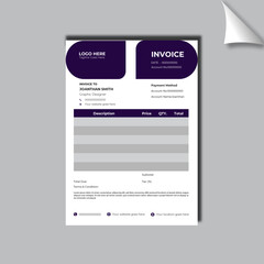template design invoice 