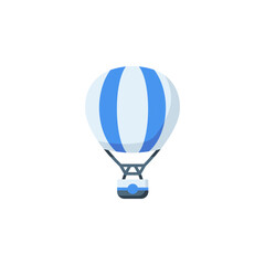 Obraz premium air balloon vector icon. transportation and vehicle icon flat style. perfect use for icon, logo, illustration, website, and more. icon design color style