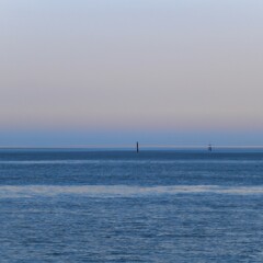 Fototapeta premium Dusk Over The Ocean - generative AI