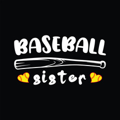 Baseball Sister SVG, Sister T-shirt, Funny Sister T-shirt Design, baseball eps, baseball svg, baseball flag svg, softball svg, baseball shirt svg, baseball bat svg, baseball mom svg, baseball dad svg