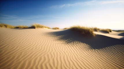 Beautiful landscape of the sand dunes, Generative AI