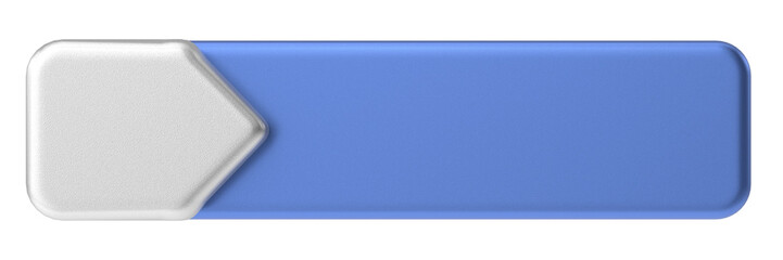 3D button. Empty button. 3D illustration.