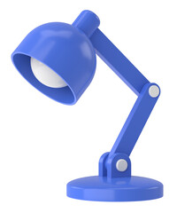 Table lamp. Desk lamp. 3D illustration.