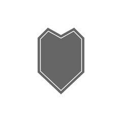 Shield icon isolated on transparent background