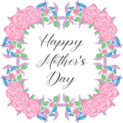 Watercolor floral design. Floral arrangement for card, invitation, decoration, mother's day, weeding, event, celebration.  Illustration isolated on any white background.