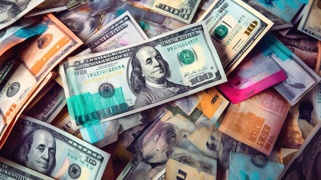 USA relief program, stimulus check and Act of 2021 concept. Generative Ai