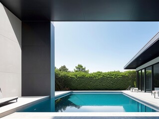 Fototapeta premium Luxury modern house, generative ai