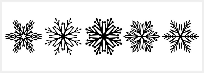 Snowflake icon isolated. Christmas and winter emblem. Xmas design. Vector stock illustration. EPS 10