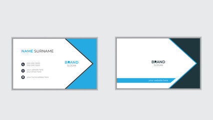Modern business card design . double sided business card design template.