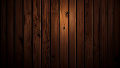 Naklejka premium Dark wooden texture background. mockup. Ai generated image