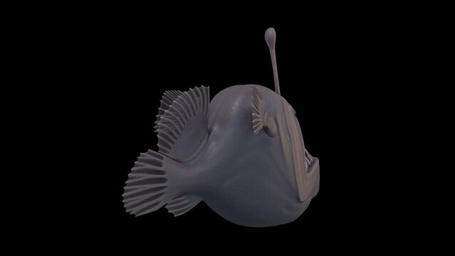 Anglerfish 3D Rendered