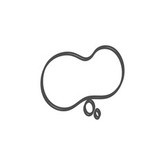 speech bubble on white background