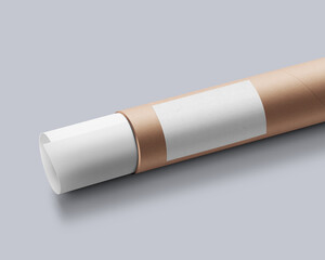 Paper Tube Mockup Template
