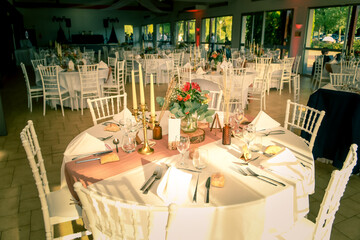 Décoration de la salle d'un mariage 