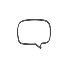 Naklejka premium speech bubble on white background