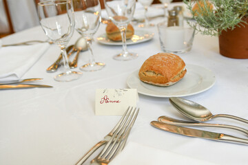 Le vin d'honneur d'une cérémonie de mariage