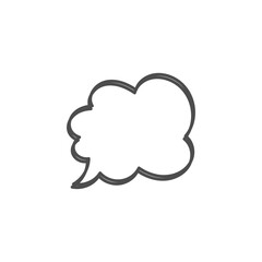 Fototapeta premium speech bubble on white background