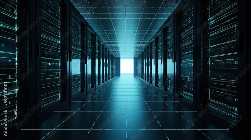 Poster data center generative ai