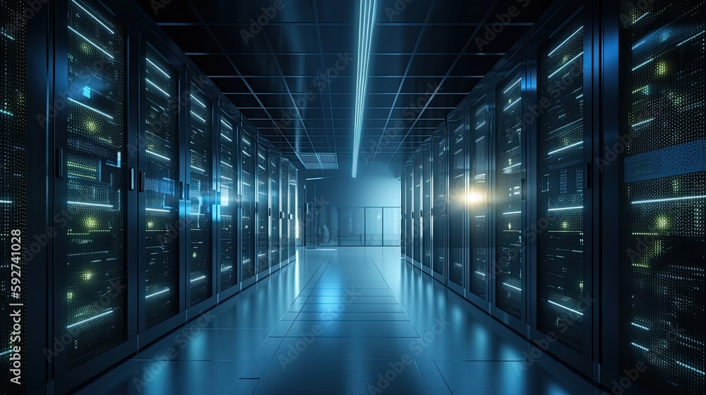 Poster data center generative ai