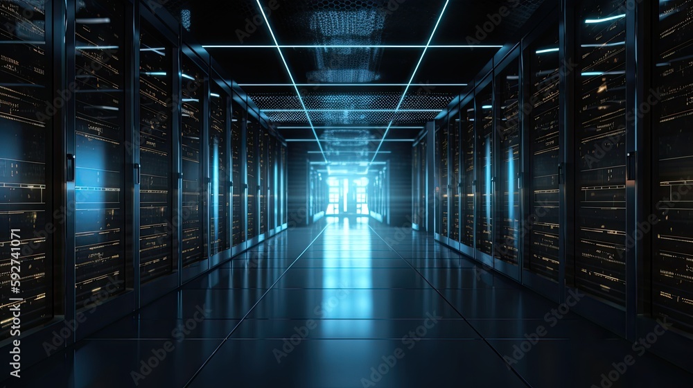 Poster data center generative ai