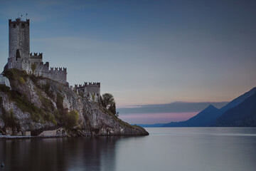 Fototapeta na wymiar Castle of Malcesine - Garda Lake - Italy