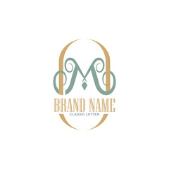 Letter M logo vector