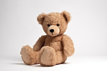 A Lonesome Brown Teddy Bear Isolated and Alone: Generative AI