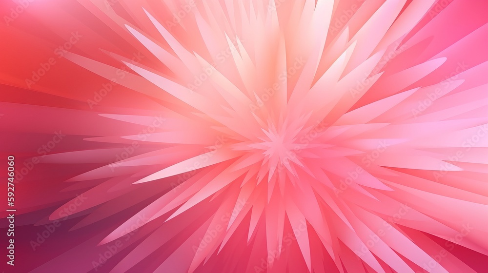 Poster a pink and red abstract background with a starburst design in the center of the image and the center