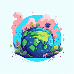earth, globe, world, planet, map, green, sphere, global, 3d, illustration, america, nature, europe, concept, blue, environment, icon, continent, space, business, ocean, geography, ecology, water, ball