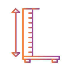 Height Check Icon Design