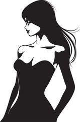 Beautiful woman, Woman logo, vector illustration, SVG