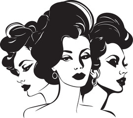 Beautiful woman, Woman logo, vector illustration, SVG