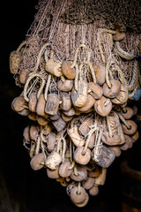 old fishing net - close up