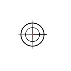 Crosshairs vector icon