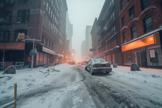 The day after the biggest snow storm. Generative AI