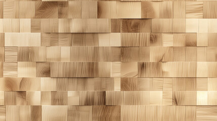detailed maple wood squared texture for wall textures with details tile format repetitive pattern - generative ai