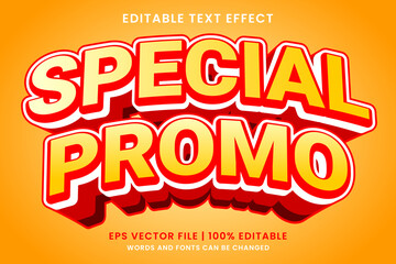 Special sale promo 3d editable text effect