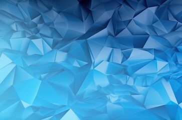 Frozen Blue: Geometric Ice Texture Background Created with Generative AI and Other Techniques....