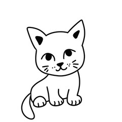 Cute cat, illustration 
