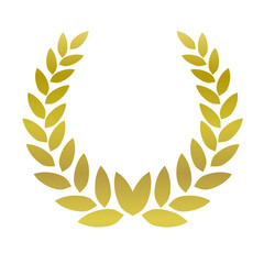 Laurel, laurel wreath - vector icon, isolated element