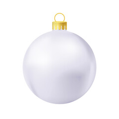 Grey Christmas tree ball