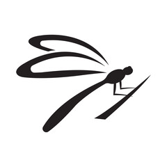dragonfly icon logo vector design template
