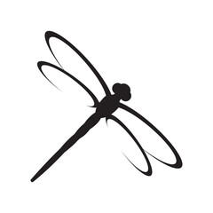 dragonfly icon logo vector design template © Catur