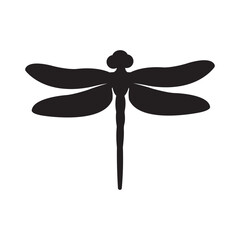 dragonfly icon logo vector design template © Catur