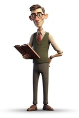 teacher 3d character 