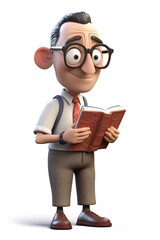 teacher 3d character 