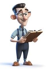 teacher 3d character 