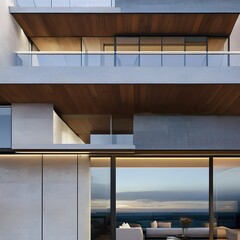 Obraz premium modern balcony223, Generative AI