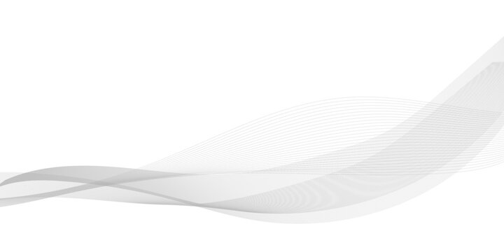 Tech grey abstract wave digital element for design. Curved wavy line design element 