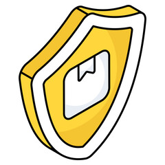 Editable design icon of parcel security